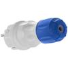 Spina Ricablabile Semplice Ip54 2P+Z 16A 250V Uni-Schuko Grigio-Blu