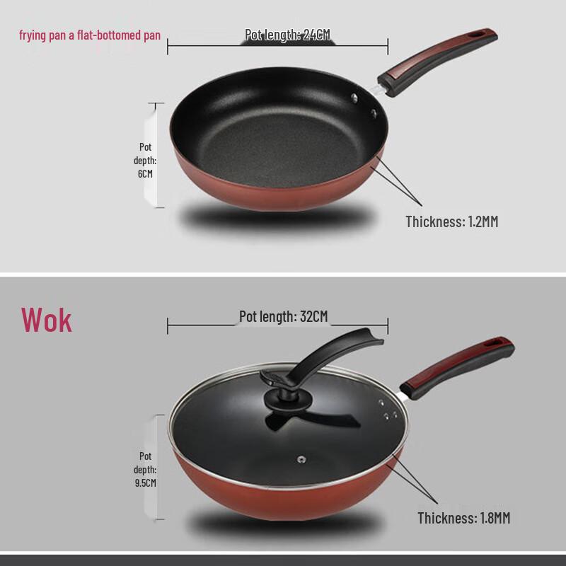 Ai Shi Qi 3-teiliges Antihaft-Kochgeschirrset