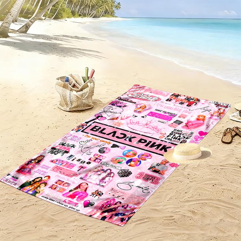 Blackpink's Global Phenomenon beach towel soft Outdoor camping Absorbent bath towel quick-drying swim towel swim Travel and vacation towels