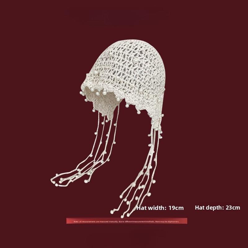 1Pc LaceCrochetVintageKnittedHat,vintageDressing,photography,handmadeCrochetDelicateDecoration,vintage Fashion Decoration Item