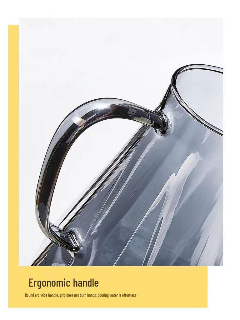 High-Temperature Resistant Diamond Teapot & Glass Cup Set for Living Room - Light Luxury Home Collection