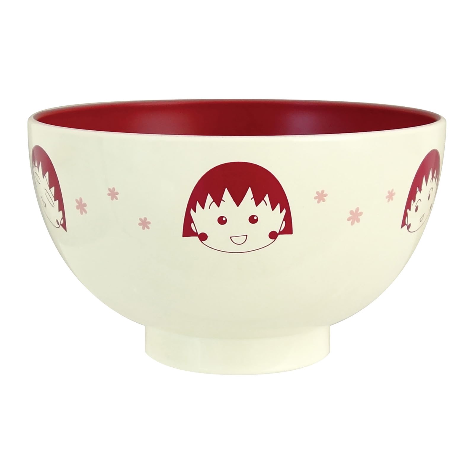 Lacquered Soup Bowl Soup M Microwave and Dishwasher Safe Made in Japan 127559  Chibi Maruko-chan  (Miso Bowl) (Approx. 11cm) бежевый