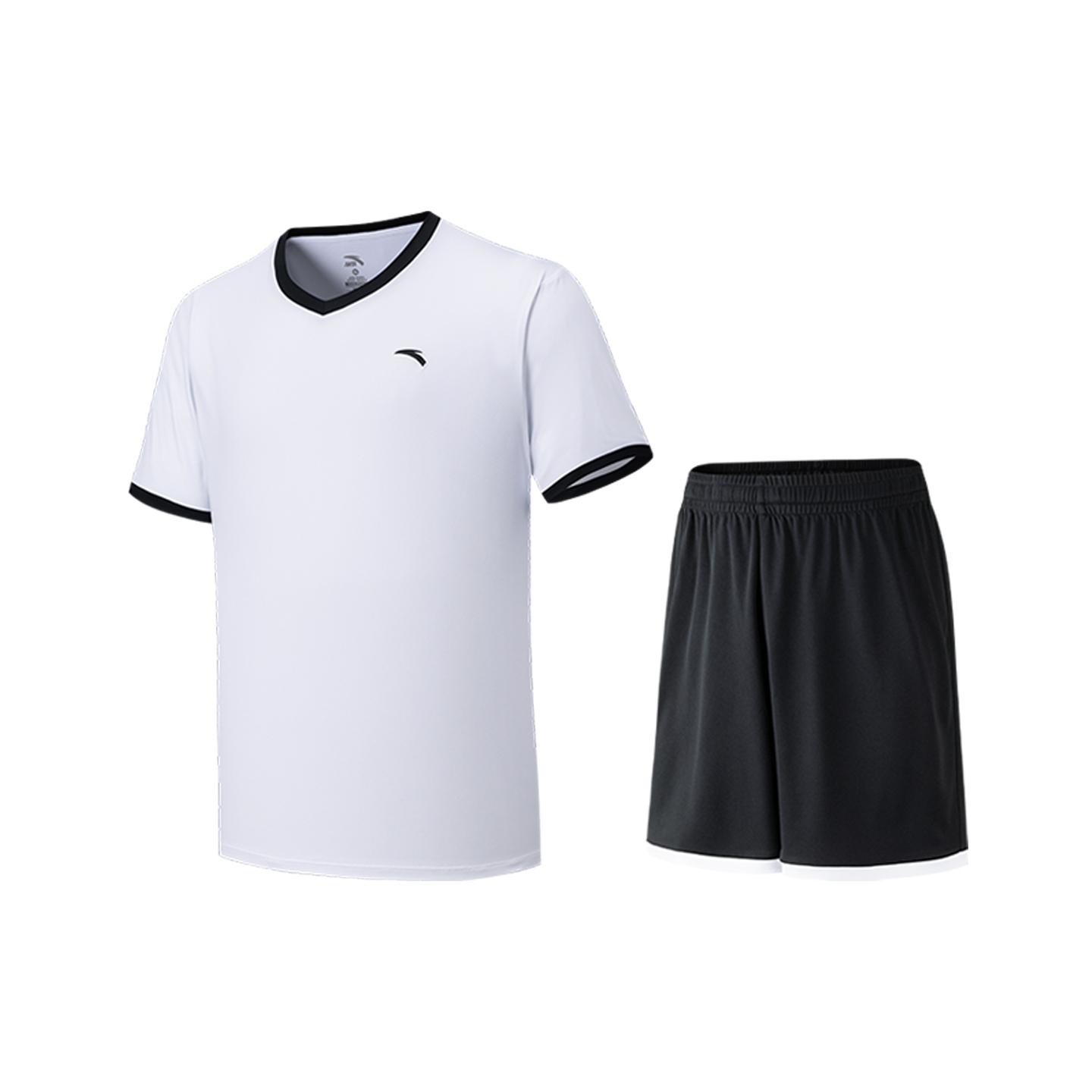 Anta Basketball Competition Set Summer 2026 Football Set Men sportswear Pure-White 952621204-1 S