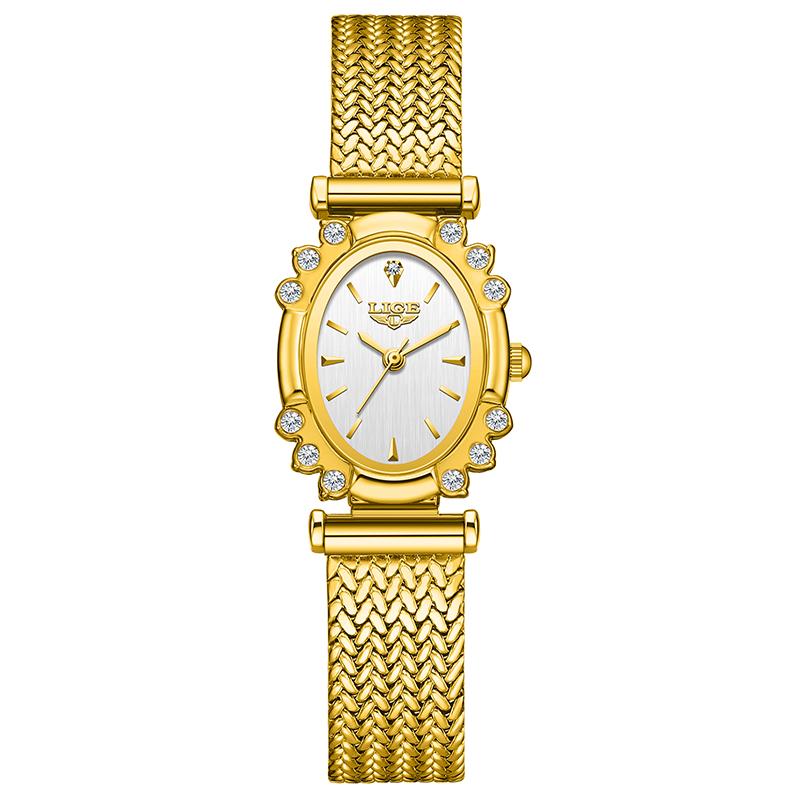 LIGE 2025 New Women Watch Simple Fashion Waterproof Quartz Ladies Watches Ultra-Thin Mesh Women's Bracelet Watch