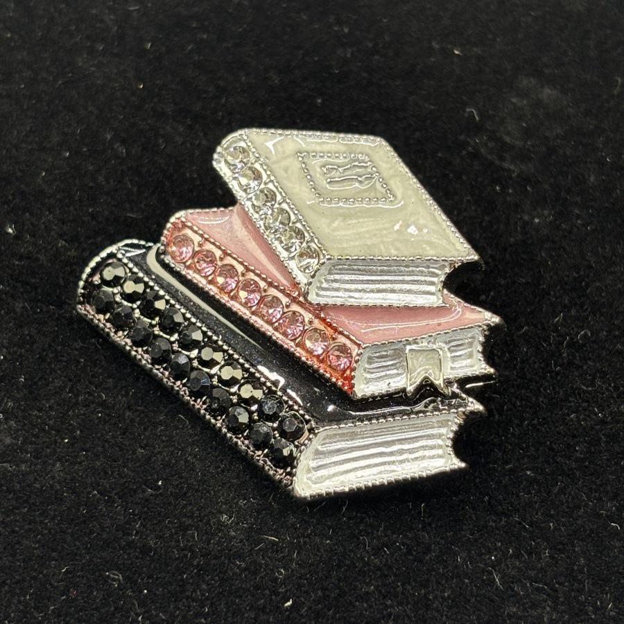 

Модна Емальована Брошка-Книжка зі Стразами: Унісекс Аксесуар-прикраса для корсажу