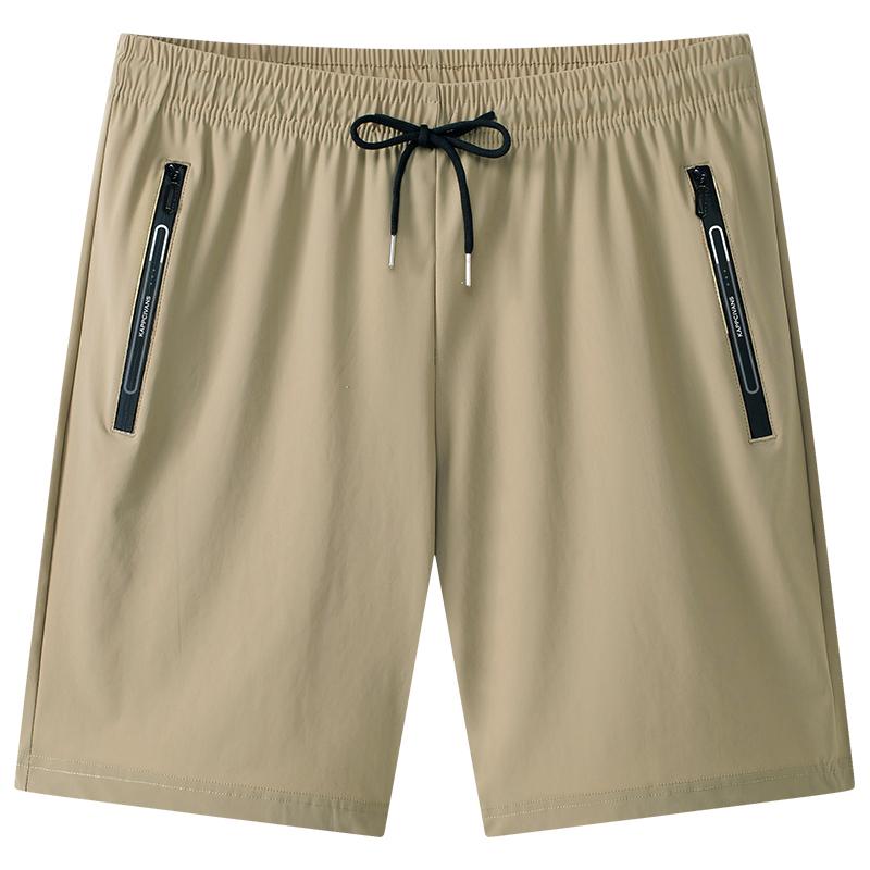 Summer Shorts Men's Ice Silk Sports Pants Quick Drying Beach Pants Plus Size Casual Pants
