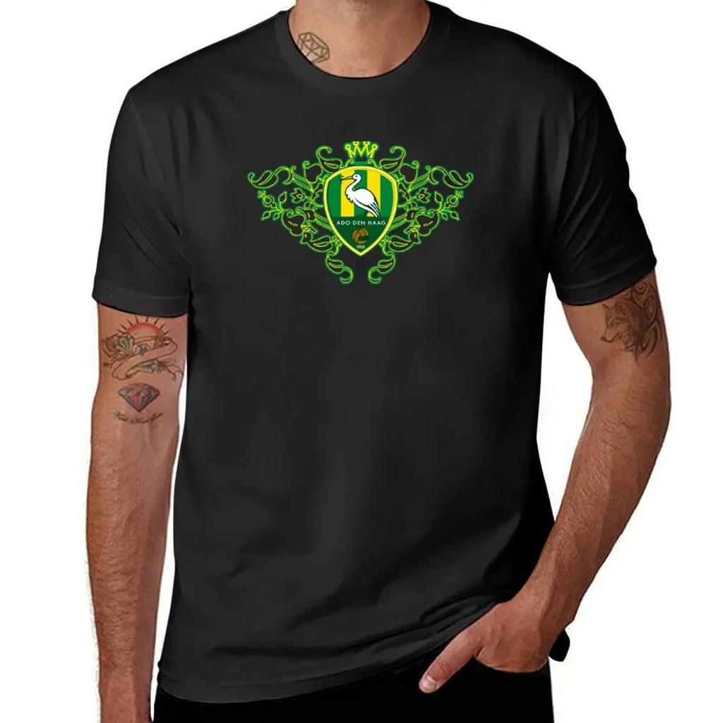 Ado Den Haag - IL NOSTRO ORGOGLIO Hauge 1905 - Maglietta ADO Den Haag Plain Taglie Forti Abbigliamento Magliette per Uomo Cotone