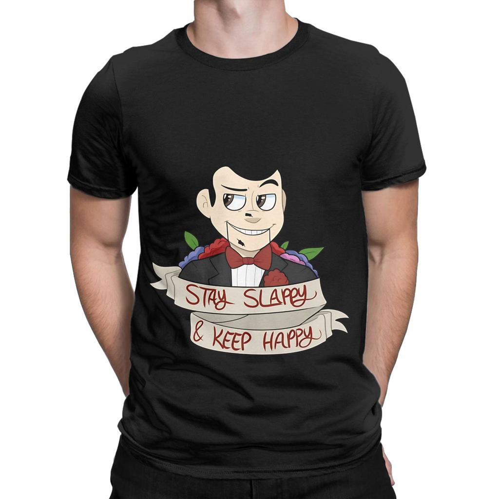 Stay Slappy Novelty 100 Cotton TShirt Goosebumps Tees Tops For Unisex