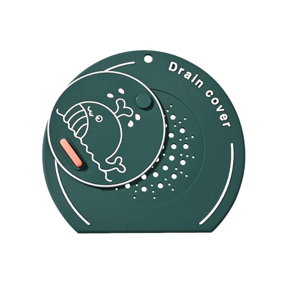 Anti-odor Floor Drain Mat Silicone Kitchen Sink Seal Mat for Bathroom Hair Collection