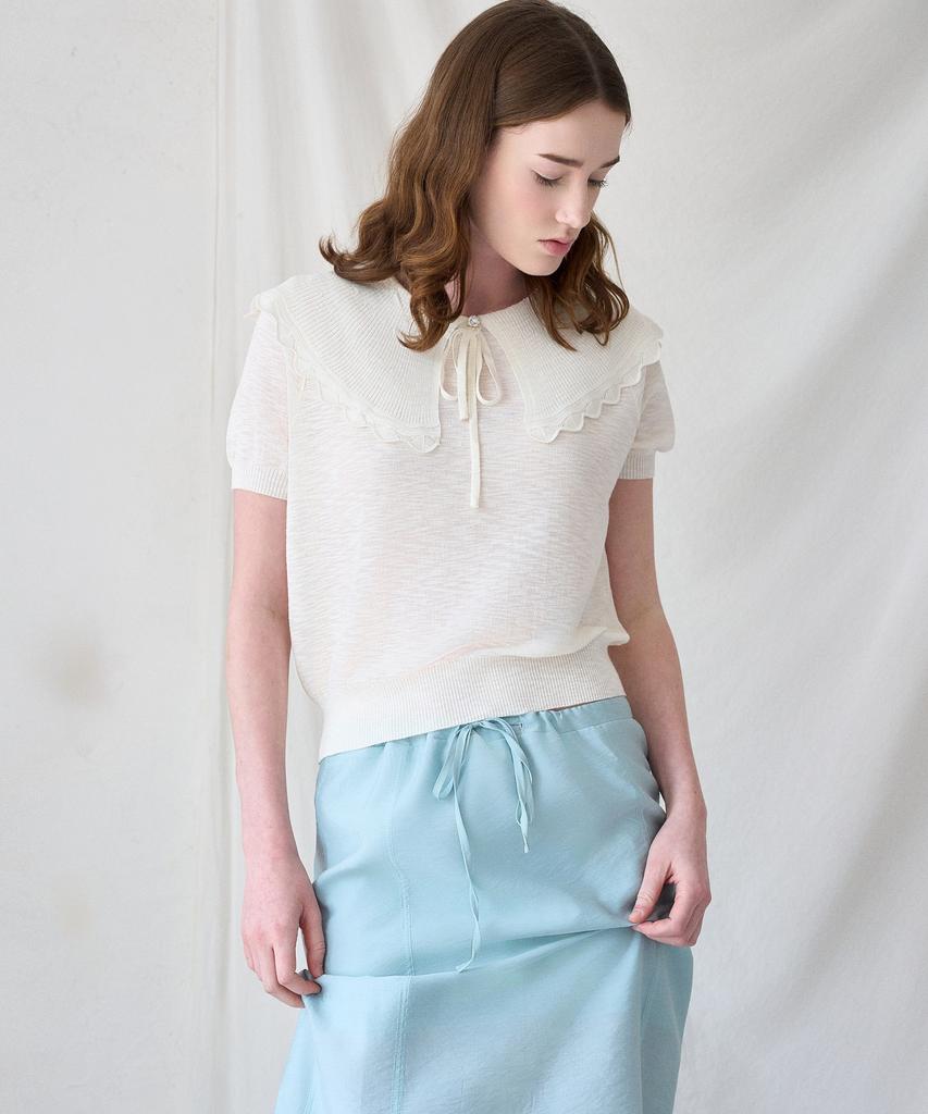 MITTE Cape Collor Kint_Ivory