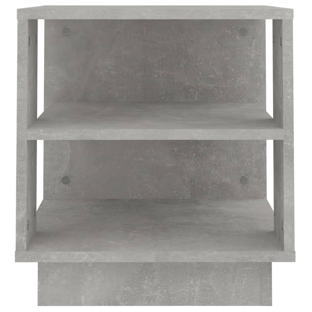 Coffee Table Concrete Gray 40 x 40 x 43 cm Engineered Wood