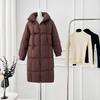 Cotton Clothes Women's 2025 Winter New Korean Edition Hooded Thickened Long Down Cotton Jacket Women's Casual Warm Jacket