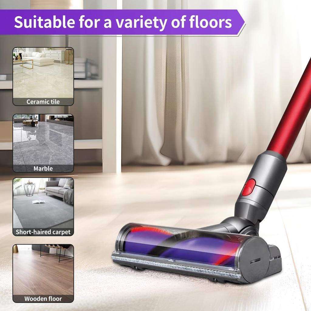 Direktantrieb Reinigungsbürste Kompatibel mit Dyson V7 V8 V10 V11 V15 Staubsauger Turbine für Hartholzböden Teppiche