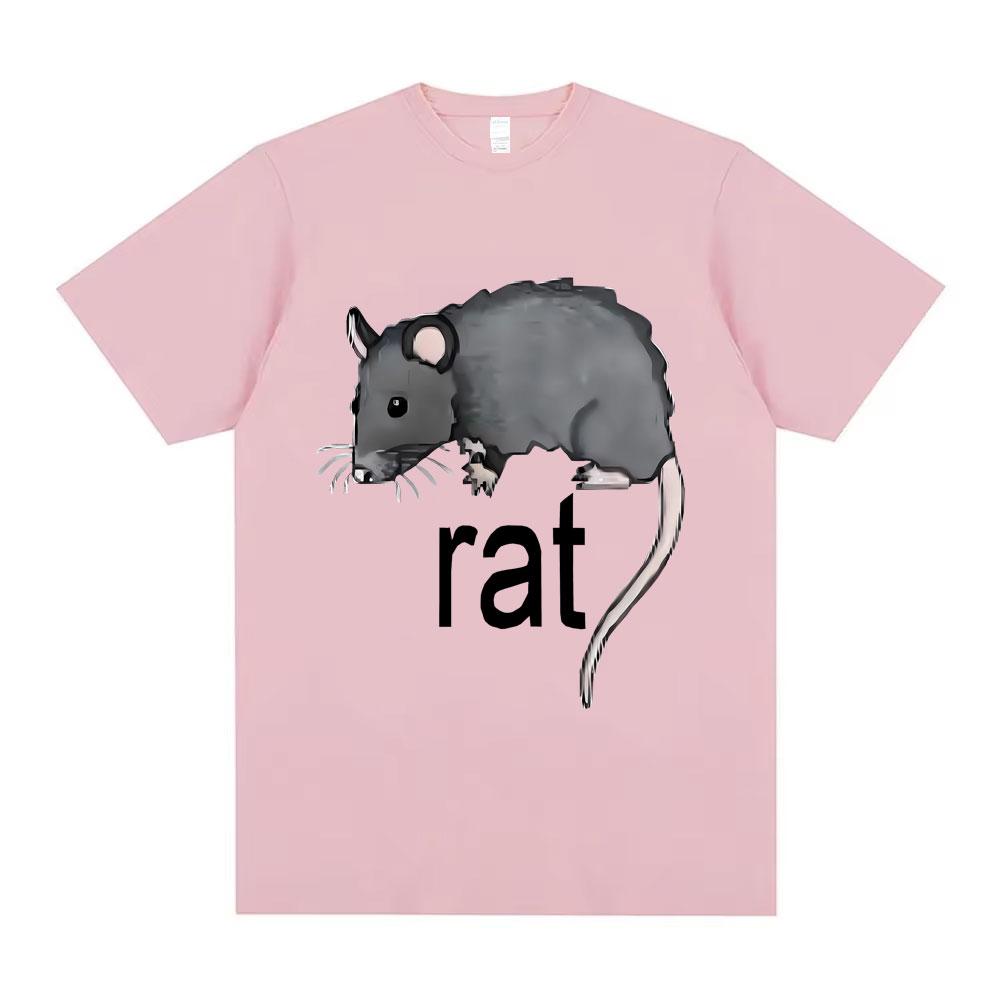 Funny Rat Meme Tshirt Unisex Unisex Clothing Casual Oversized Short Sleeve T Shirts Unisex Fleece Cotton Tshirts Novelty Clothes