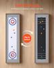 2,1m Shuffleboard Tisch, 2 in 1 Shuffleboard und Tisch-Curling Kombinationsspiel, Kompaktes Shuffle Board mit Glatter Oberfläche, Klappbare Beine, 8 Pucks, Einfach
