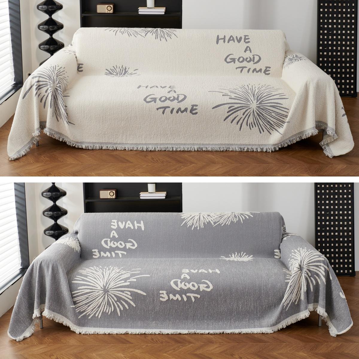 

Новое полотенце для дивана из шенилла, универсальное для всех сезонов, простое современное полотенце для дивана с защитой от царапин, одеяло для дивана 180*130cm