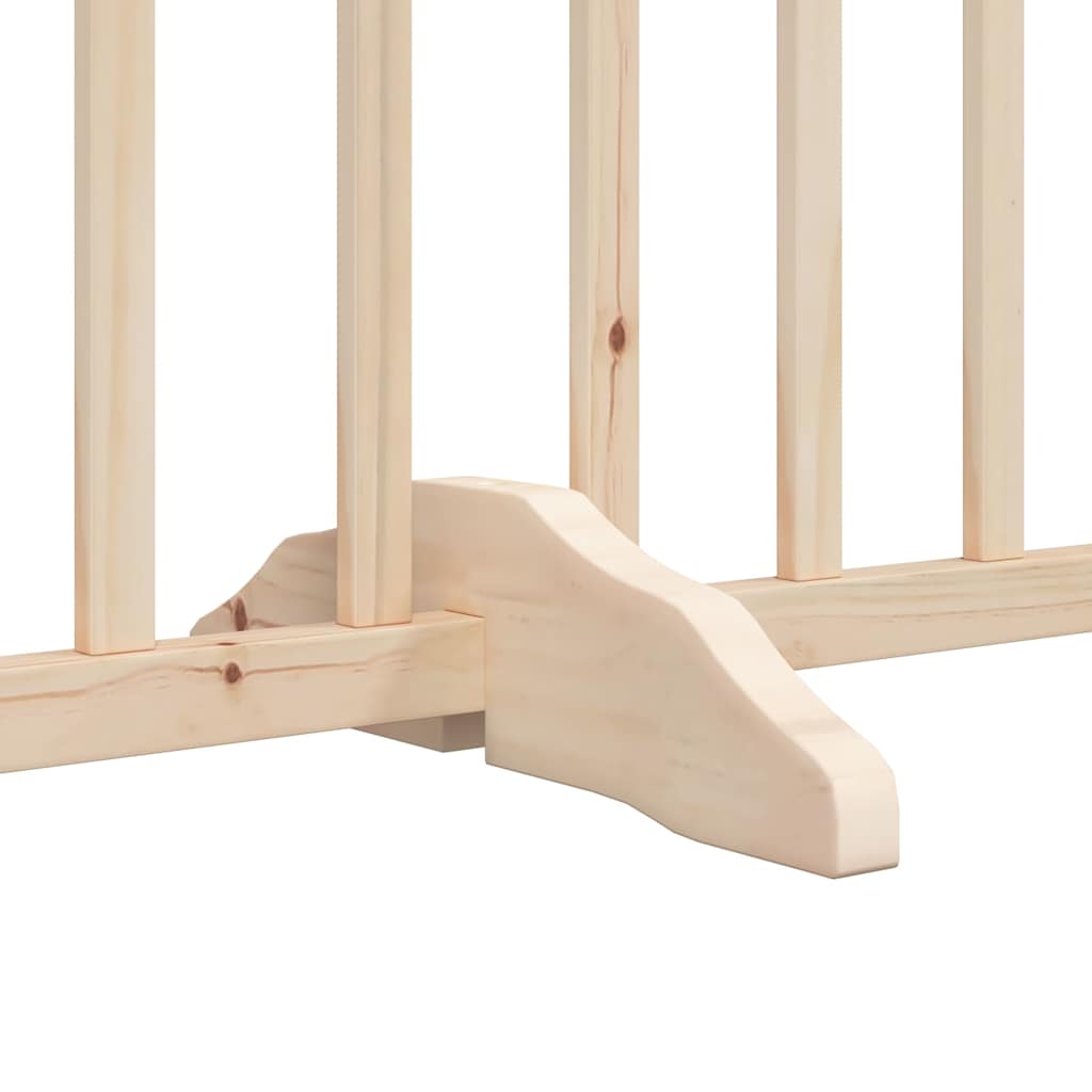 Vidaxl Składana Bramka Dla Psa, Z Drzwiami, 4 Panele, 320 Cm, Drewno