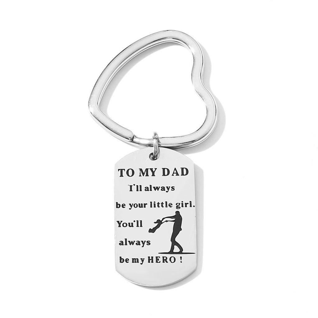Elegant To My Dad Stainless Steel Pendant Necklace For Fathers Special Day