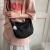 New Candy Color Waffle Art Student Versatile Simple Daily Women's Shoulder Crossbody Bag