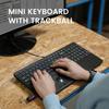 PERIBOARD-538 US Wired Compact Keyboard with Trackball