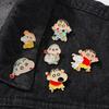 Crayon Small New Oil Drop Brooch Cartoon Cute Animation Peripheral Schoolbag Decoration Clothes Accessories Badge