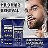 Men's Permanent Hair Removal Cream for Beard, Gentle Depilatory Cream, Inhibits Hair Regrowth, Non-Irritating Facial Hair Remover, Fresh Formula