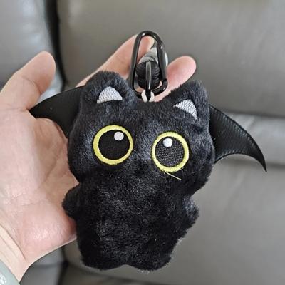 Halloween Ghost Black Cat Keychain Accessories Kawaii Fashion Plush Toy Backpack Hanging Pendant Decoration Halloween Gifts