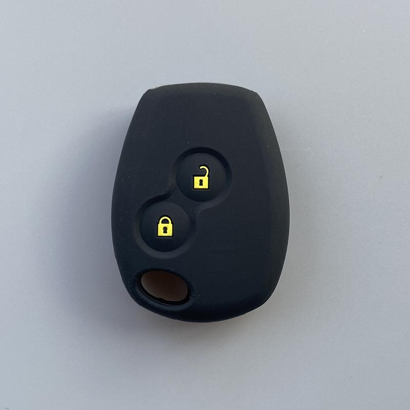 ZAD Siliconen Autosleutelhoesje Voor renault 2 knoppen Kangoo DACIA Scenic Megane Sandero Captur Twingo Modus afstandsbediening sleutelhoes