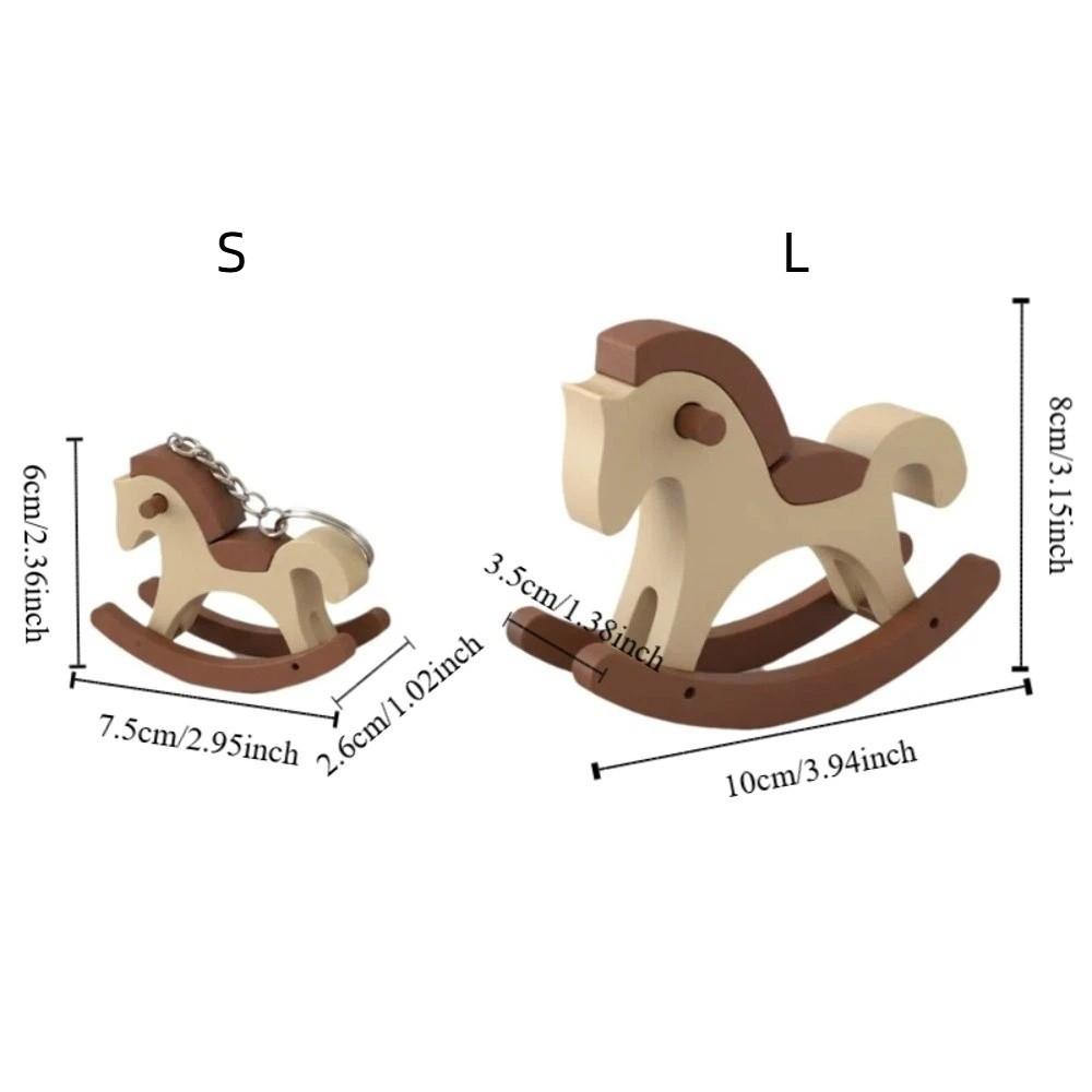 Chinese Style 3D Printed Pony Ornament Funny Zodiac Figurine  Collector Item