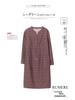 2025 New Style V-Neck Printed Dress for Women - Age-Reducing, Belly-Covering, Loose Casual Wear for Middle-Aged Moms in Spring & Autumn