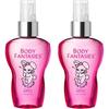Body Fantasies Body Fantasy Body Spray  Cotton Candy Fragrance  50ml  Set Of 2  Body Mist  Cotton Candy