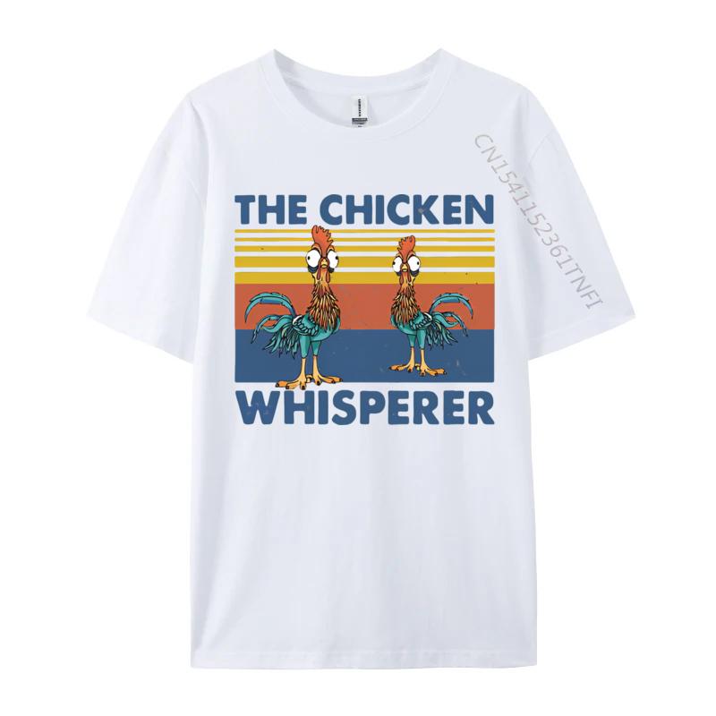The Chicken Whisperer Funny Vintage Tshirt Mens T Shirts Printed Tee Tops Sweetwear Black Fashion T Shirt Men S