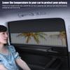 Magnetic Car Sunshade Curtains Summer Protection Side Window Sun Protection Heat Insulation Car Sun Shade Auto Accessories