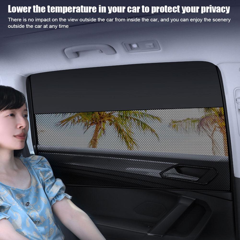 Magnetic Car Sunshade Curtains Summer Protection Side Window Sun Protection Heat Insulation Car Sun Shade Auto Accessories