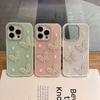 Ins Japan and Korea Flash Diamond Pearl Butterfly for iPhone16promax Mobile Phone Case Apple 15pro New 12 Flash