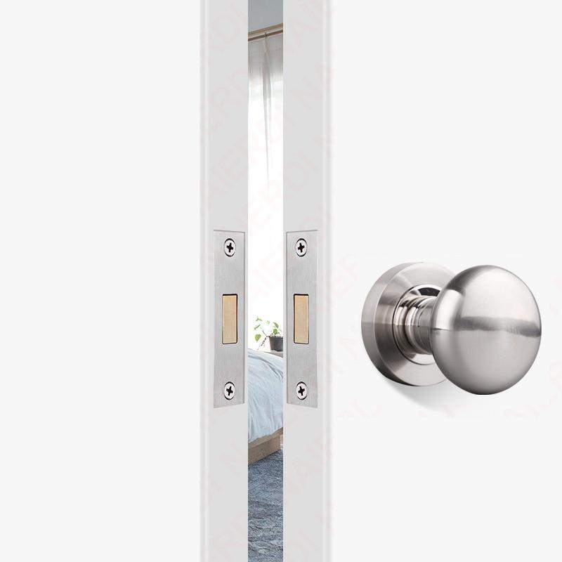 Serratura per Porta Nascosta Senza Chiave/Foro Chiave Set Maniglia per Porta Privacy in Lega di Zinco Maniglia per Porta Scorrevole Invisibile Serratura Meccanica
