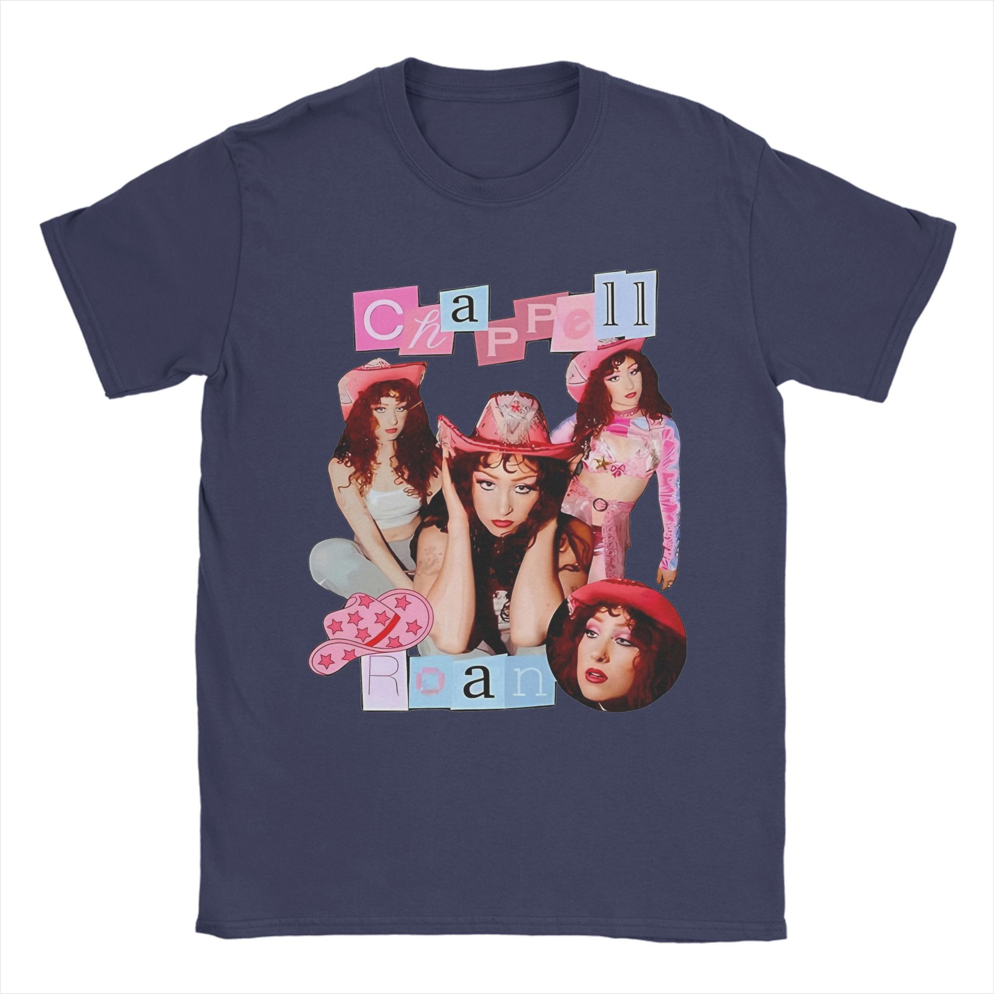 

Men Chappell Roan T Shirts 100% Cotton Tops Vintage Short Sleeve Crewneck Tees Plus Size T-Shirts 4XL