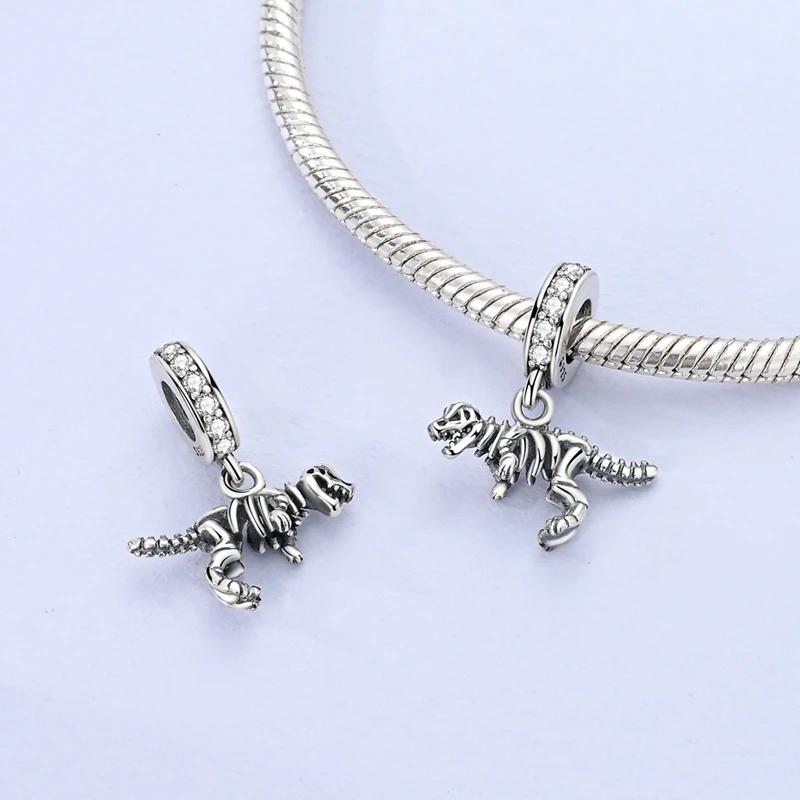 Charms Platatyrannosaurus Rex Skeleton Animal Beads Fit Originalbracelets Charms For Women Jewelry Diy Making Gifts