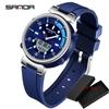 SANDA Top Luxury Fashion Sport Men's Watches Waterproof Quartz Watch Casual Wristwatch for Male Clock Relogio Masculino 3122
