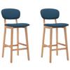 Day and Night - Day and Night Kitchen Stools 2 Units Blue Fabric