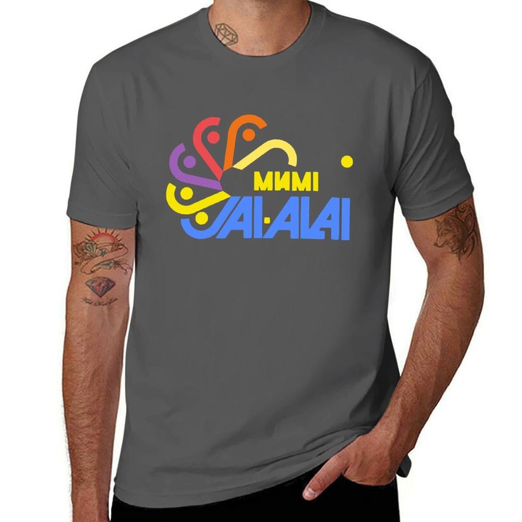 Miami Jai-Alai T-Shirt Tierdruck für Jungen Übergröße Kleidung Designer T-Shirt Herren