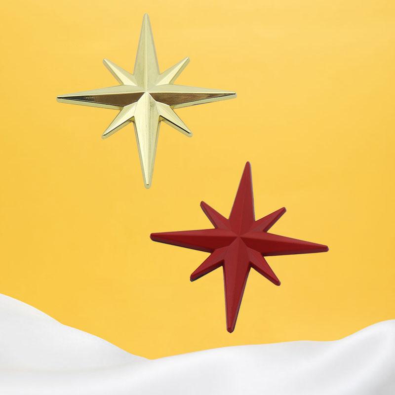 3D Car Styling Guide Star North Polaris Car Hood Fender Trunk Rear Bonnet Nameplate Decal Emblem Badge Sticker for Fuel Tank Cap Motorcycle Decoration