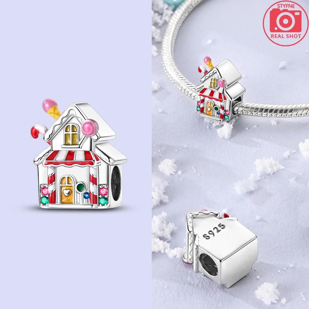 Original Charms Pink Colorful Doughnut Cake Ice Cream Coffee Cup Copper Beads Fit Women Bracelet Jewelry Diy Delicate Gift