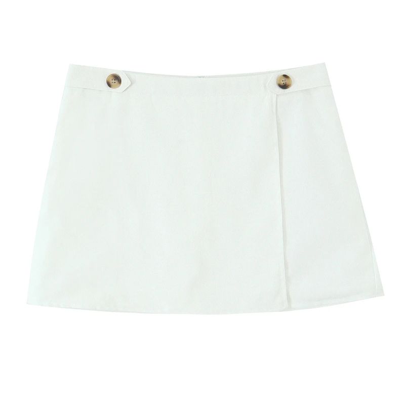 Sexy Style Pattern Square Collar Cropped Tank Top Short Tops + Easiest for Match Slim Looking Fastener Decoration Short Culottes