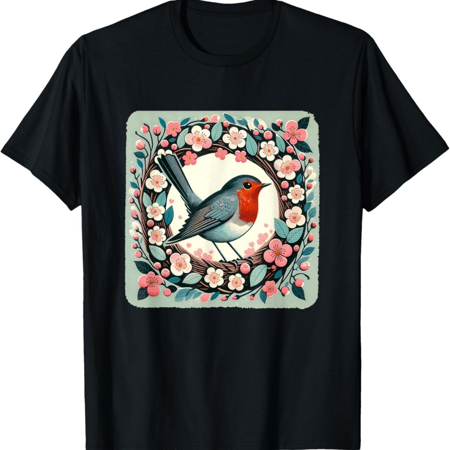 Michigan Bird Cherry Blossom T-Shirt S чёрный