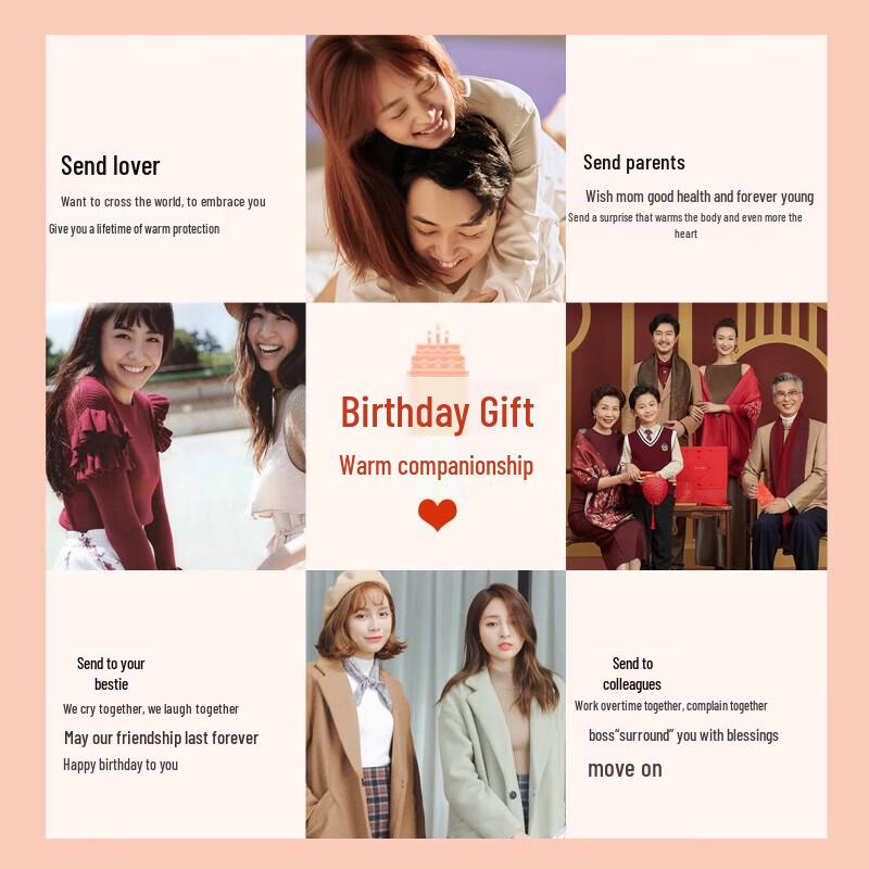 Hengyuanxiang Women's Double-Sided Cashmere Scarf