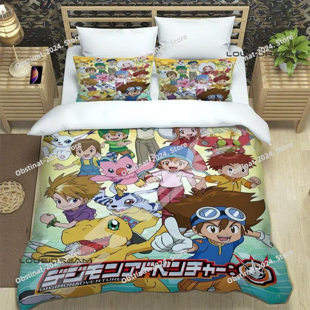 Digimon cartoon printed Bedding Sets exquisite supplies set duvet cover bed comforter set bedding set luxury birthday gift