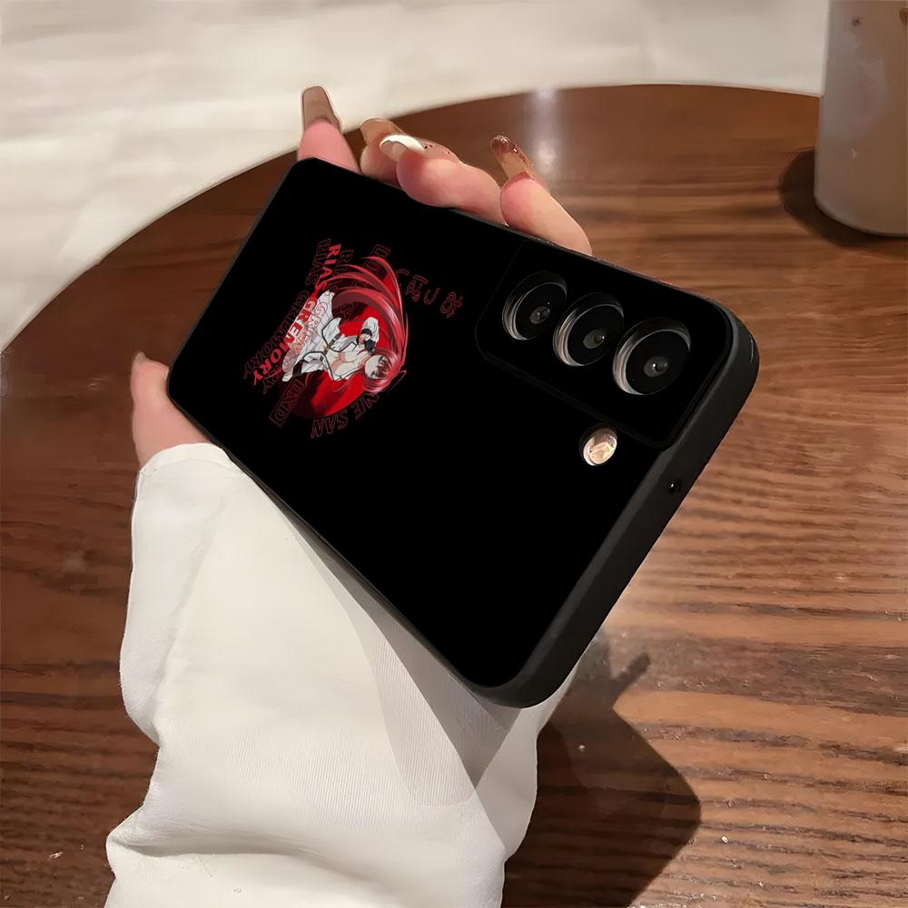 DXD Rias G-Gremory Phone Case For Samsung S26 S25 S24 FE S23 S22 S21 Plus S20 Ultra Note20Ultra Black Soft Shell