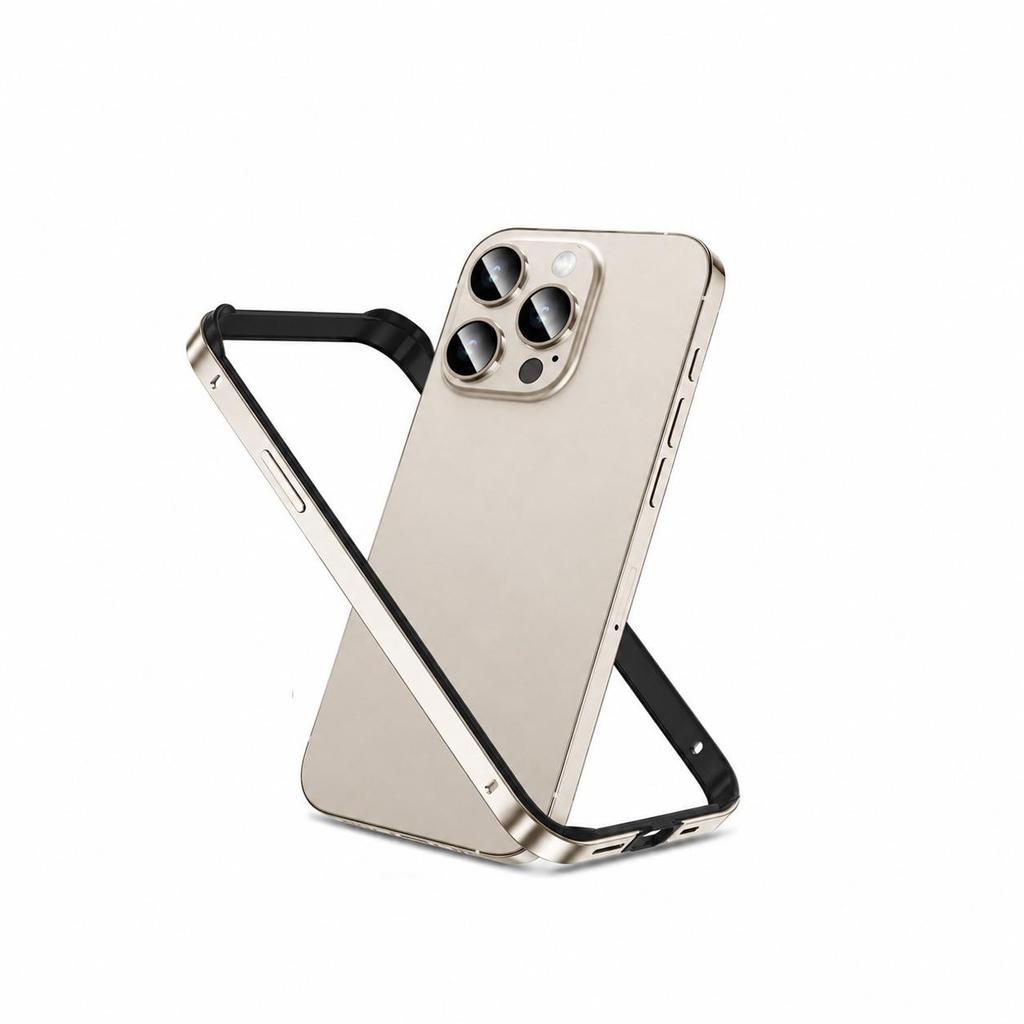 iPhone 16 Pro Max Metal Frame Anti-Drop TPU Aluminum Protective Case