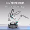 Magnetic Phone Holder with 360° Rotation: Foldable Suction Stand for Car & Desktop Navigation